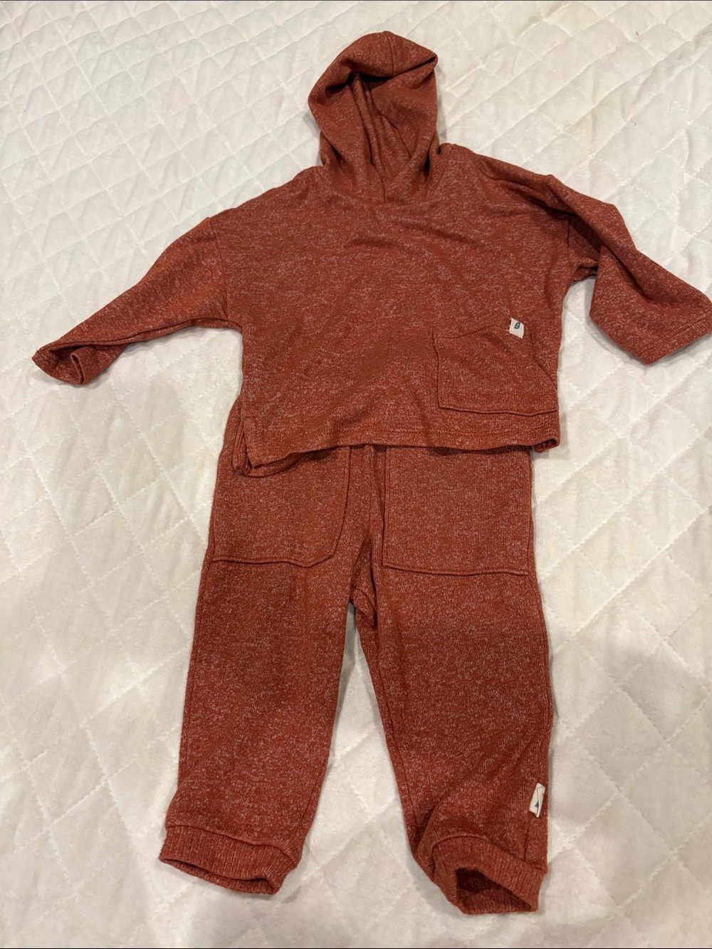 Easy peasy Hooded Set in Rust